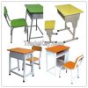 High school student desk and chair school sets wood and steel