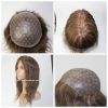 thin skin PU base highlight color hair replacement