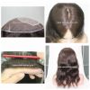 silk lace base human hair pieces