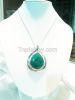 Silver pendant set wit...