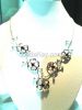 Silver necklace set wi...