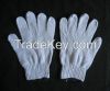 7g Chain Machine Bleached White Color Knit Glove