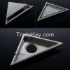Hidden type Triangle Tile Insert Floor Waste Grates Bathroom Shower Dr
