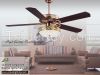 52 inch Crystal Ceiling fans Luxury Ceiling fans Modern living room ceiling fan