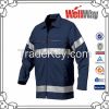 Navy safety reflective tape men work shirts