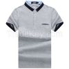 Genuine 2015 summer new men's short sleeve T-shirt Lapel middle-aged m