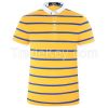 2015 summer new high-grade cotton striped short sleeved T-shirt colla