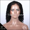 Malaysian Virgin hair water wave full lace wigs