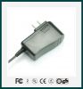 12W 12V1A AC to DC wall type power adaptor with CE-EMC, CE-LVD, ROHS cer