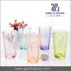 fancy colorful glass drinking ware pint glass cup