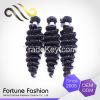 2015 wholesale china products virgin Peruvian human hair deep wave remy hair weave in anhui manufacturer