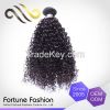 2015 hot sell China products 7A virgin Peruvian human hair kinky curly hair remy hair weave 