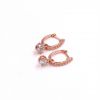 Tianyu Gems New Products 14k Rose Gold 1ct Moissanite Diamonds Charm Earring for Daily Wear