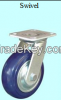 Industrial rigid ,swivel type , swivel with locking heavy duty blue nylon caster wheels