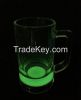 glow glass bottle with handle