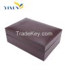 High quality new type customized leather cover wooden watch box