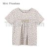 Yellowish Dandelion Decorated Girls' Cotton T-Shirt