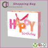 The high-end paper shopping gift packaging bag with happy birthday desgin