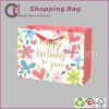 The high-end paper shopping gift packaging bag with happy birthday desgin