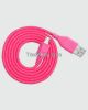 Fabric braided mobile phone micro usb cable 10 colors 1m2m3m