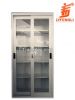 Sliding Glass Doors Metal Filing Cabinet Steel Storagre Cupboard