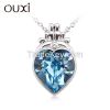 11012-1 OUXI Jewelry fashion heart necklace Made With Swarovski Elements