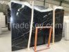 Chinese black marble nero marquina slab, tile, mosaic polished