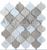 lantern shape wooden white, carrara white, wooden grey mosaic, polish, h