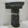 Classic Black Ceramic Toilet Sets Sanitary Ware with Platinum Engraved