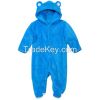 2015 New Arrival Baby Winter clothes Of Coral Fleece Hooded Baby Jumpsuits