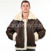 B3 Jacket air shearling Bomber Fur Vintage military pilot men World a