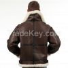 B3 Jacket air shearling Bomber Fur Vintage military pilot men World a