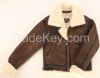 B3 Jacket air shearling Bomber Fur Vintage military pilot men World a