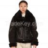 B3 Jacket air shearling Bomber Fur Vintage military pilot men World a