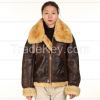 B3 Jacket air shearling Bomber Fur Vintage military pilot men World a