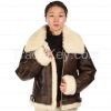 B3 Jacket air shearling Bomber Fur Vintage military pilot men World a