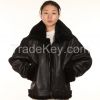 B3 Jacket air shearling Bomber Fur Vintage military pilot men World a