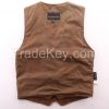 leather Vest Classic Western Cowboy mens Motorcycle Environmental prot