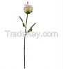 64CM high artificial funeral flower single long stem rose for decoration flower 