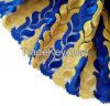 Leaf design embroidered high quality african cord lace fabric for wedding F50284