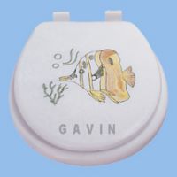 Embroider soft toilet seat