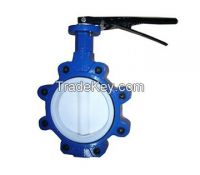 PTFE Seated Lug Butterfly Valves From China