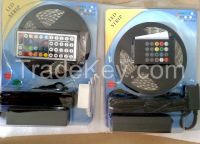 5050 RGB waterproof led strip light with IR controller +power supply