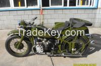 Customized Army Yellow Color CJ750 Motorcycle