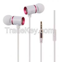 Newly Metal shell Stereo earphone (handsfree)