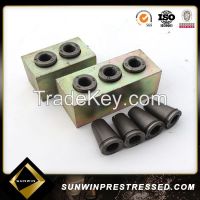 Prestressed concrete flat anchorage