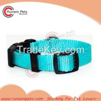 Multiple Colors Buckle Adjustable Nylon Dog Collar , Pet Collar