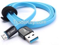 Micro USB Flat Cable for charging with universal port