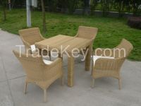 Garden used 4 seater rattan table and chairs