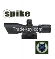 Spike 2.5-10X40Tactical rifle scope with red laser sight for hunting From China